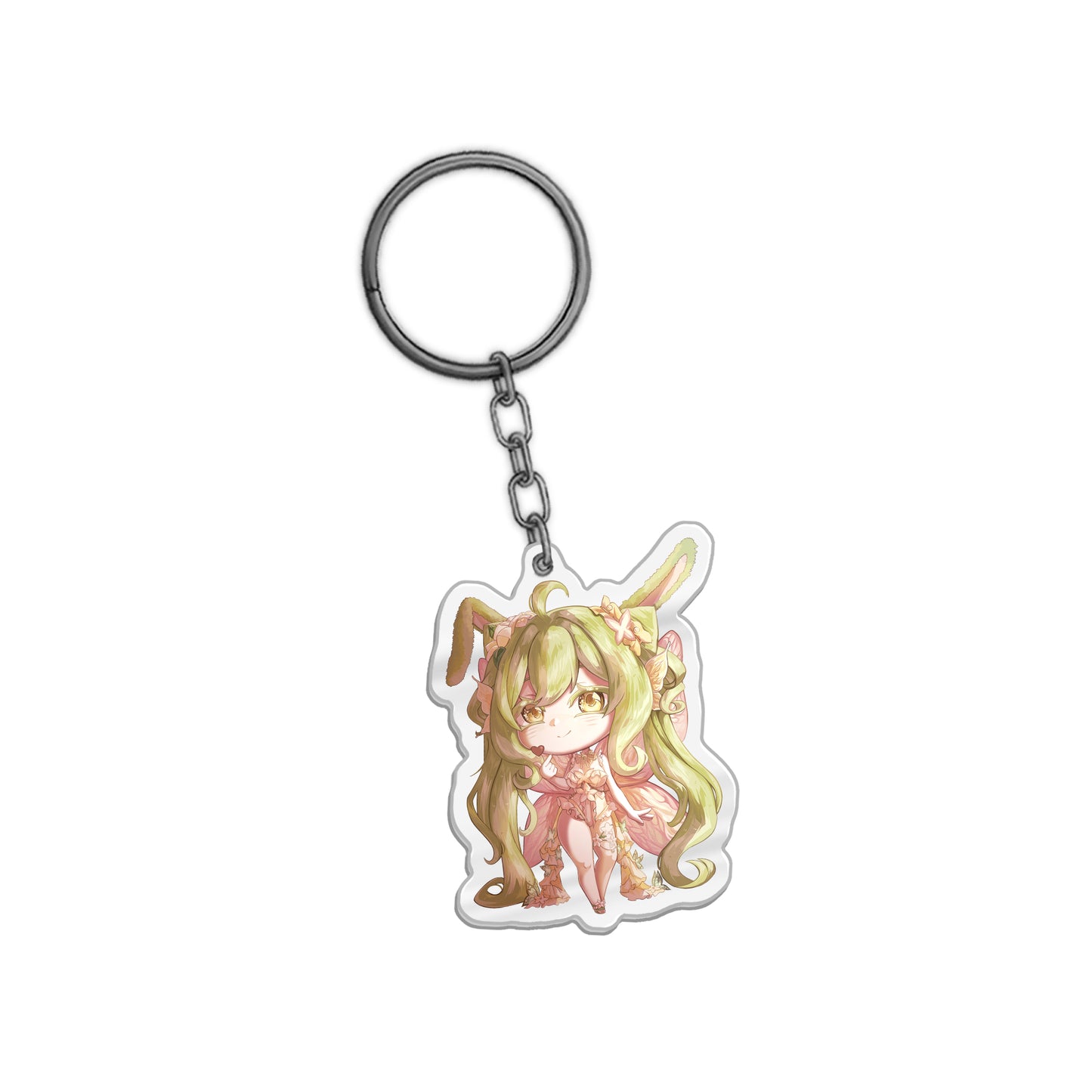Inanna Bell Bunny Girl Keychain