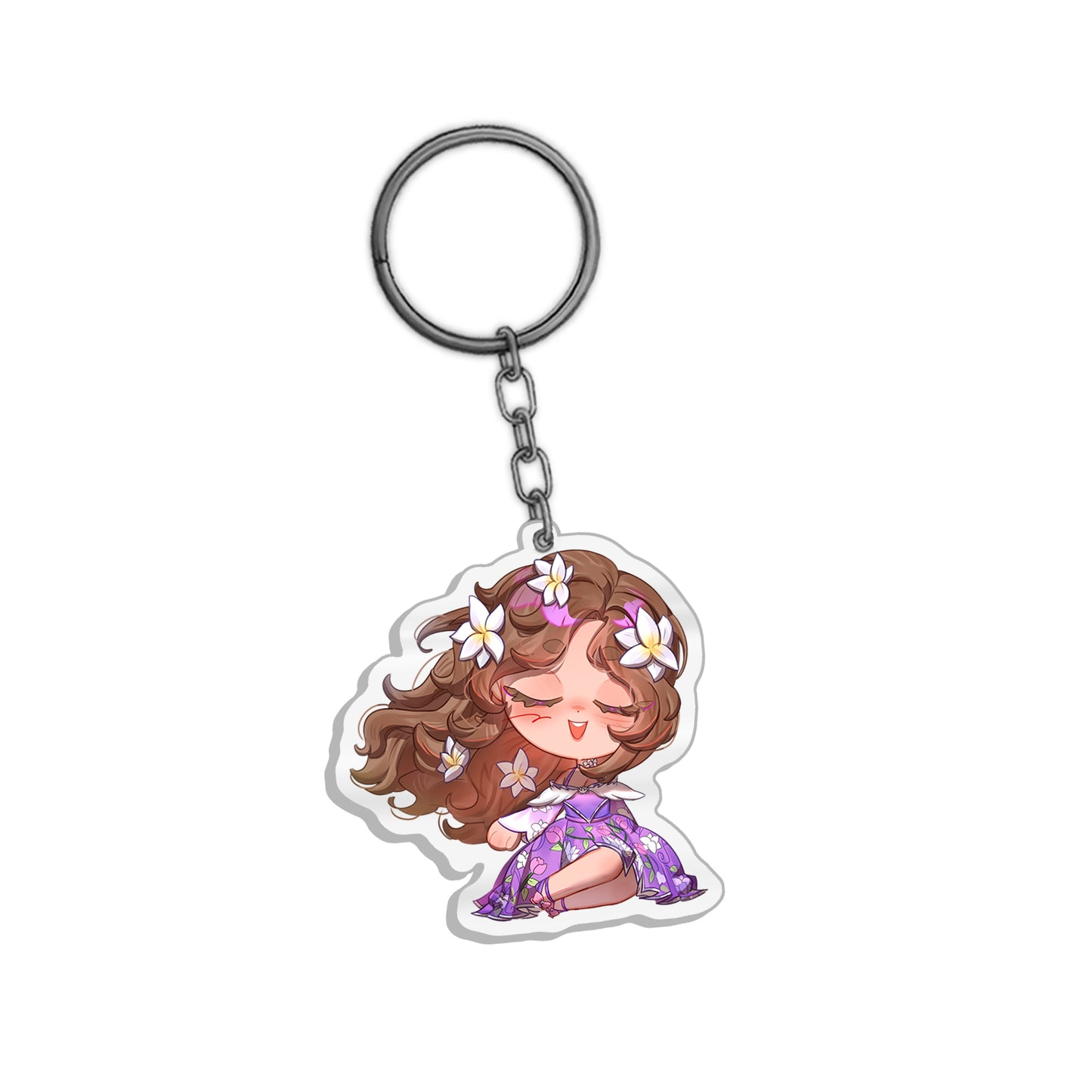 BunnyWinterLily Peaceful Keychain