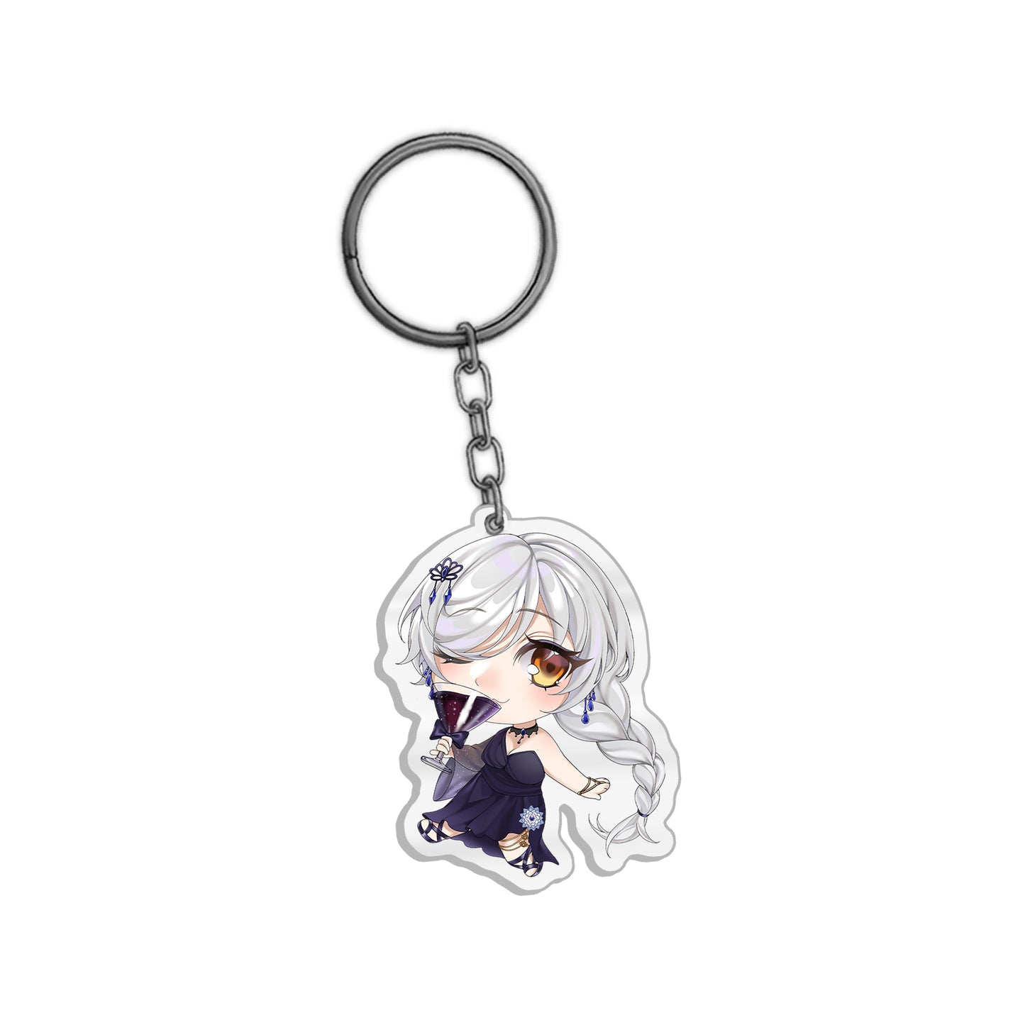 HowlingLotusVT Cosmic Cocktail Chibi Keychain