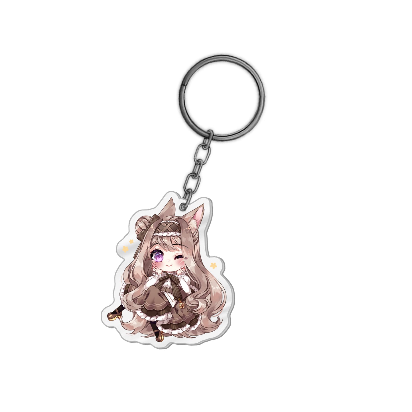 konkonmocha Chibi Wink Keychain