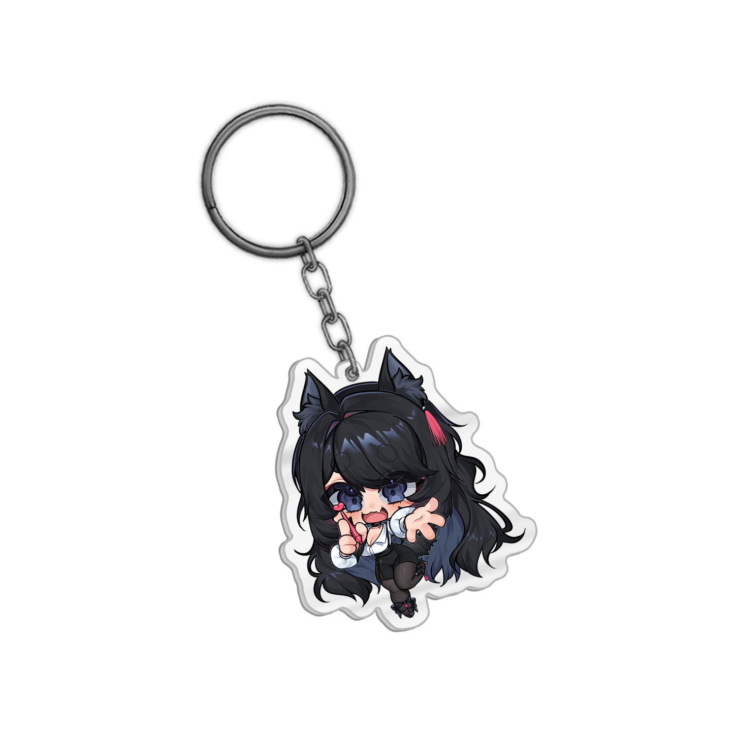 Kazamorix Office Lady Chibi Keychain