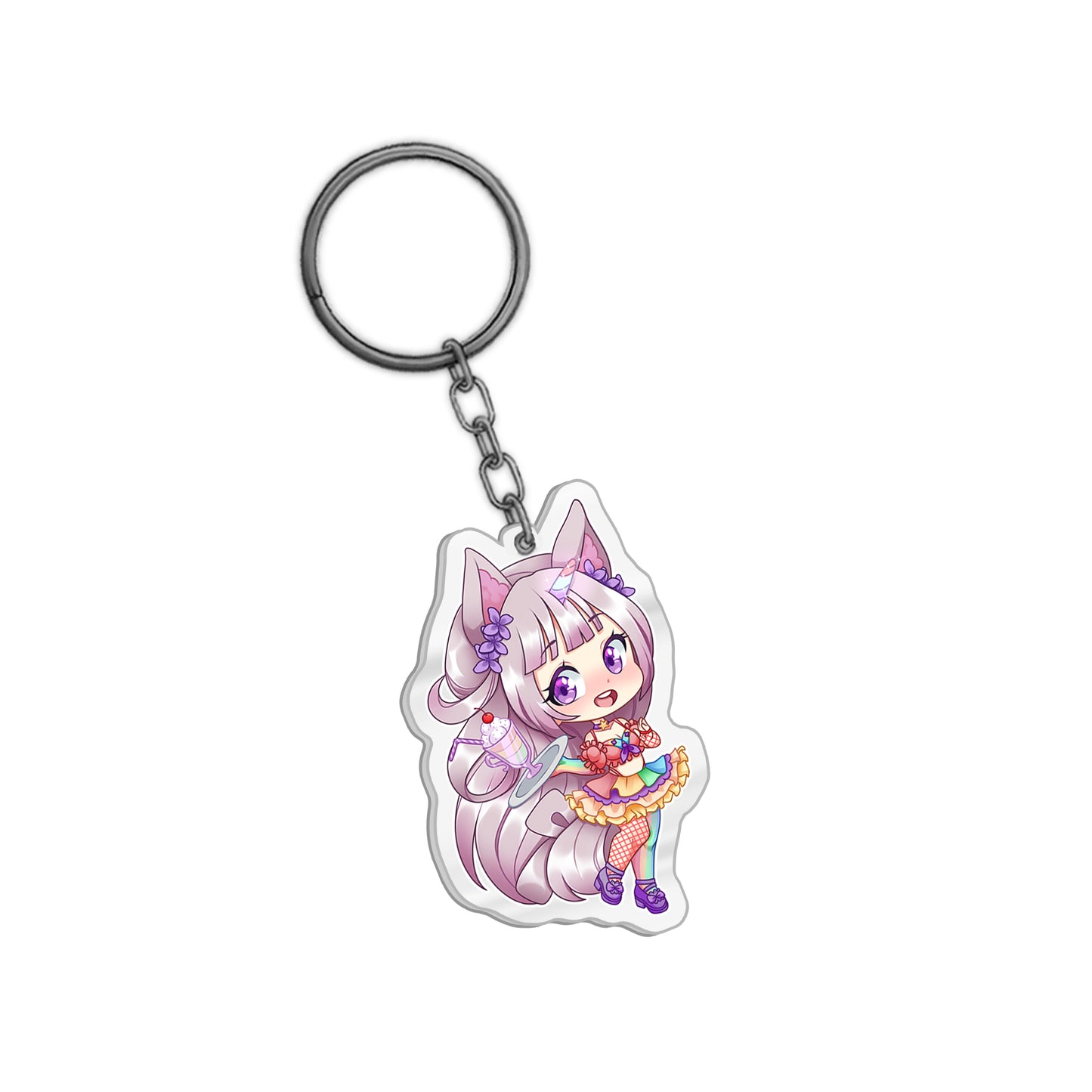 LuminaKira Waitress Keychain