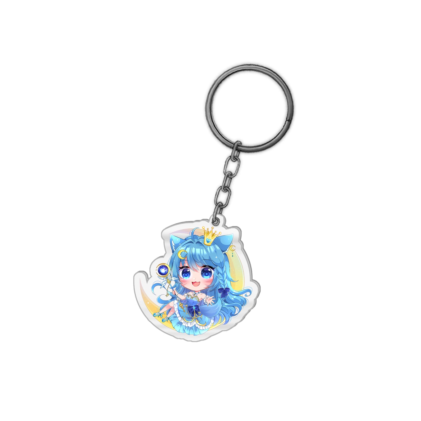 MewsicalMiqo Chibi Cosmic Queen Keychain