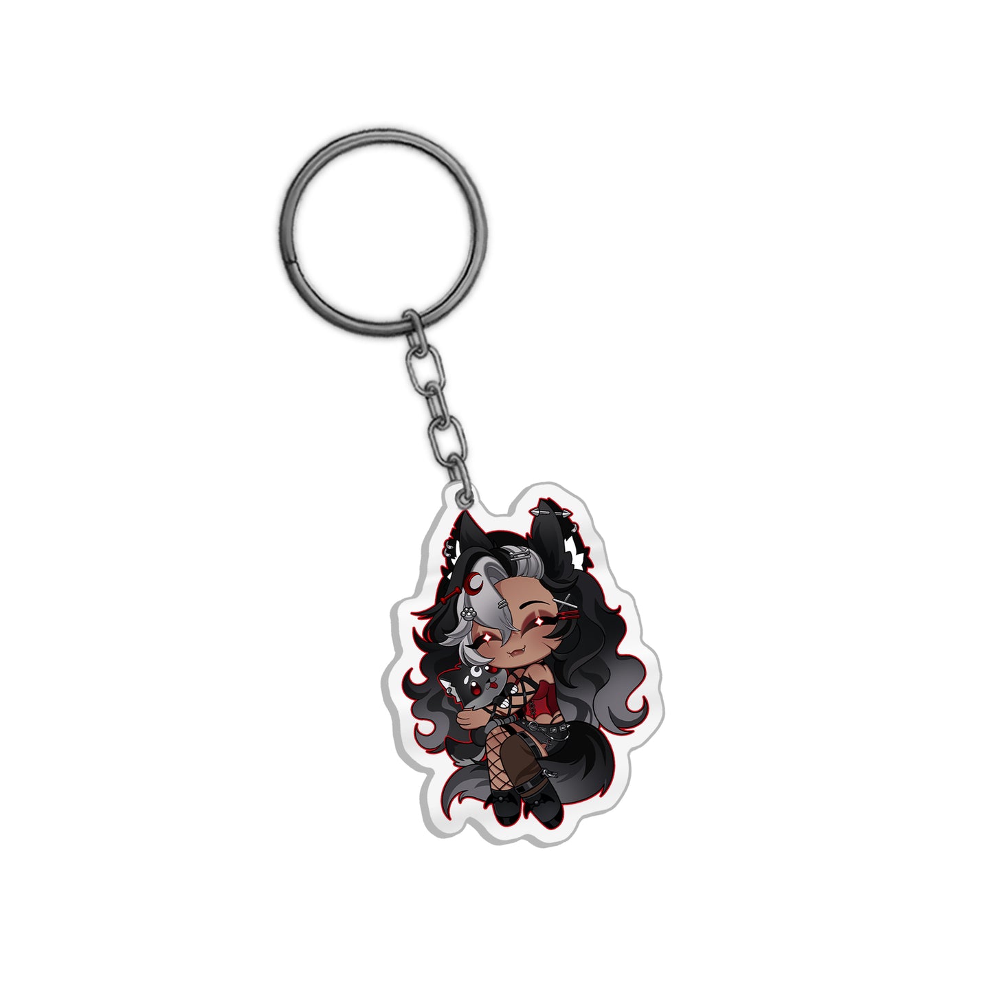 Ashe Grayson "Chibi Wolf" Arcylic Keychain