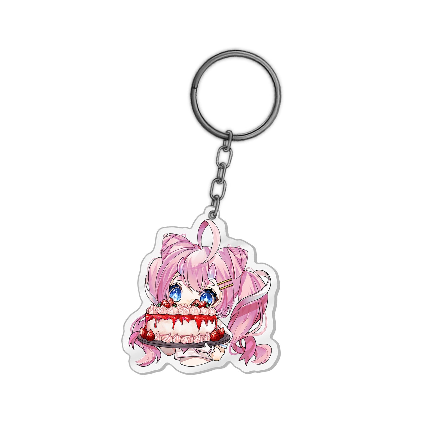 Chibidoki Cake Keychain