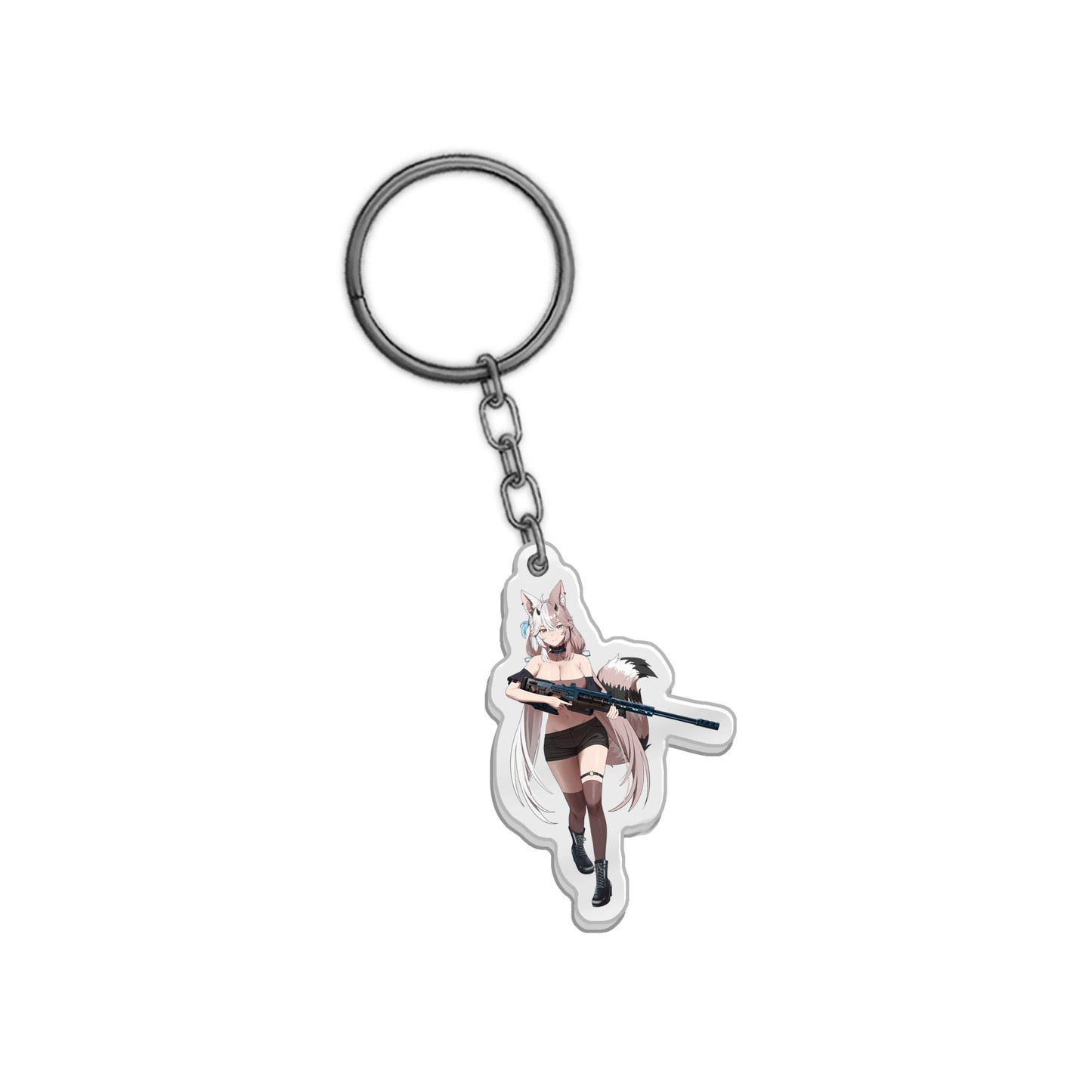Ahkinoh Arctic Fox Keychain