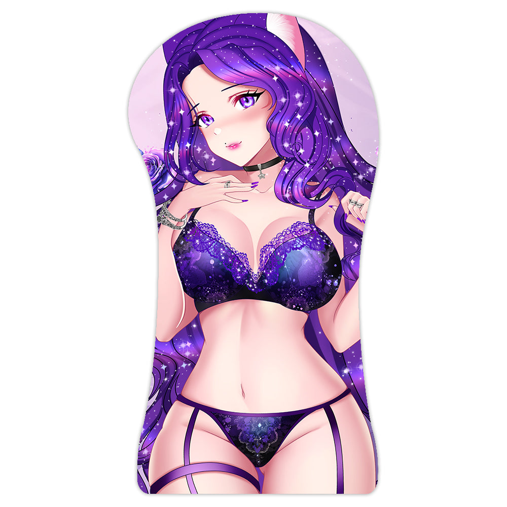 Amethyst Astra "Celestial Guardian" XL 3D Mousepad