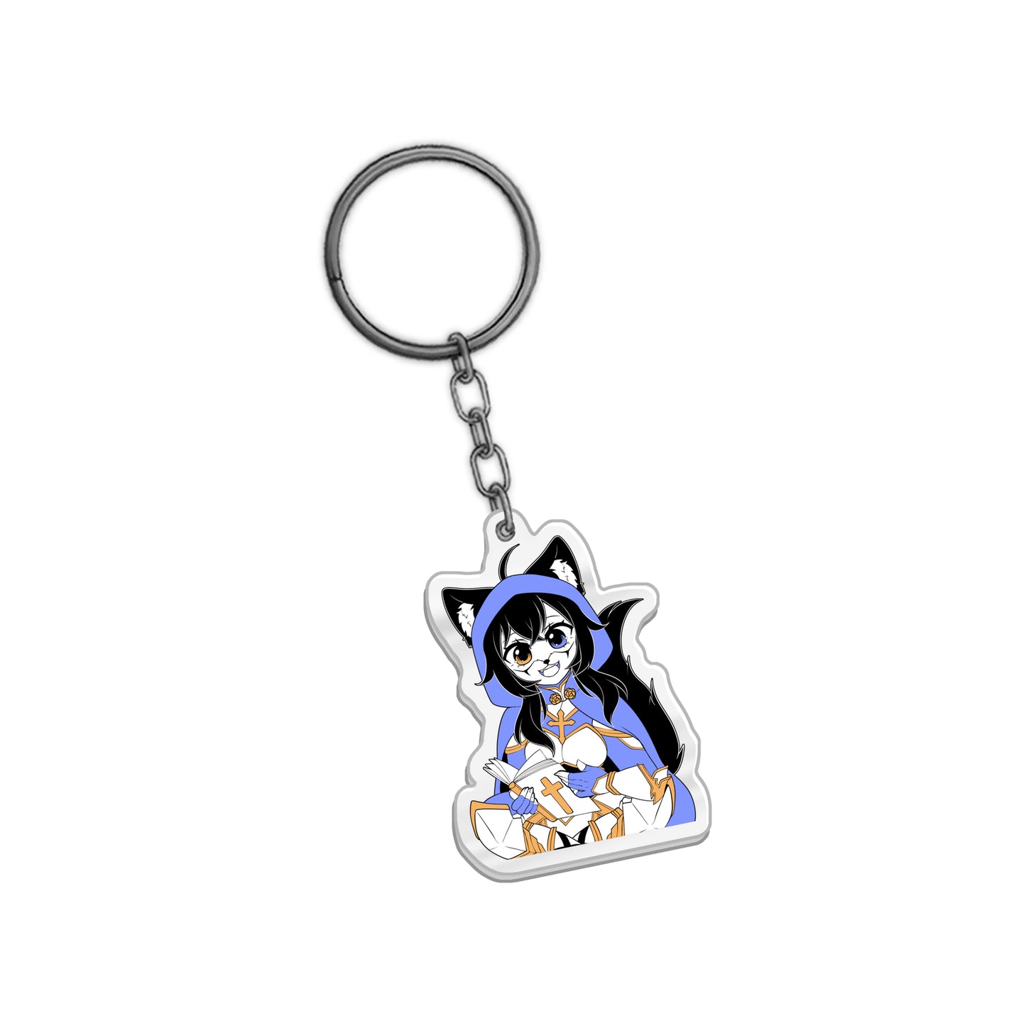 ArmorOfFaith 'God's Fluffiest Knight' Keychain