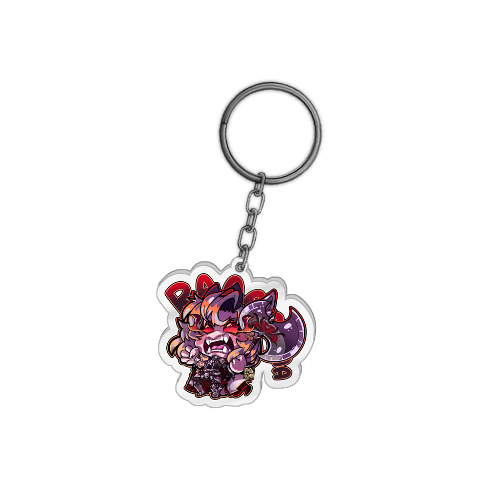 AruSilverFang Rage Keychain