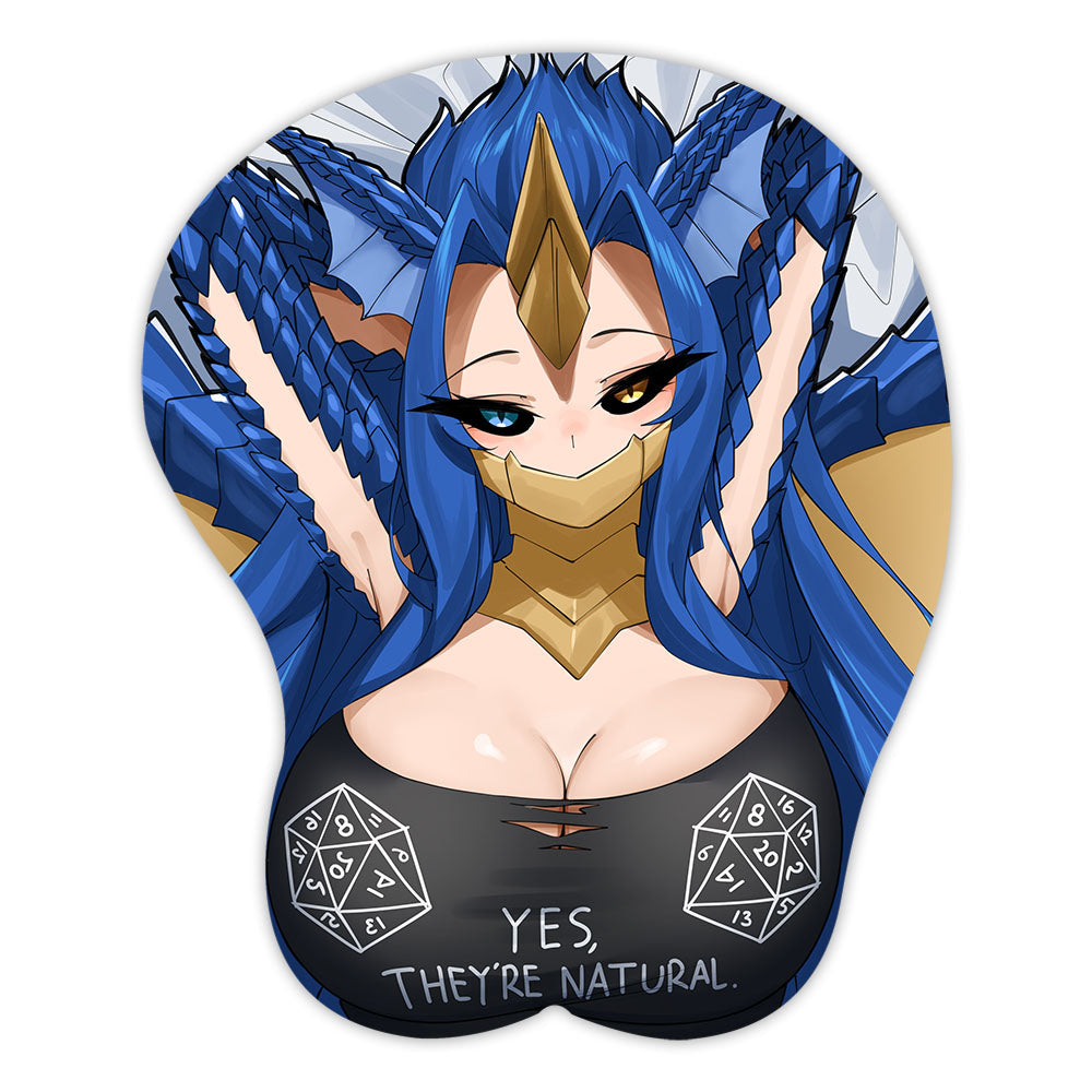 AzuratheAzureDragon D20 3D Mousepad
