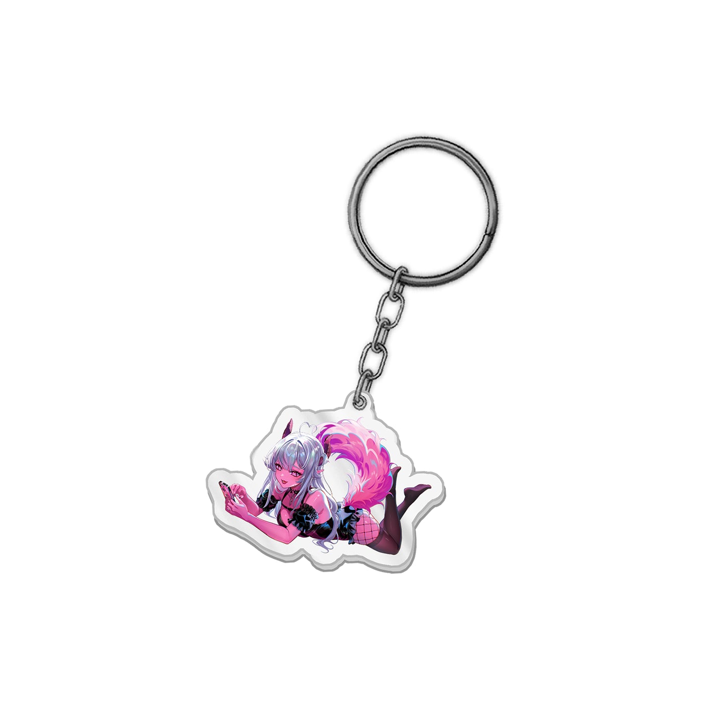 Bella Succubus "Mood Scrolling" Keychain
