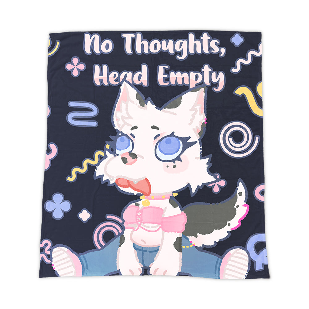 MaisieCorgi No Thoughts, Head Empty Blanket