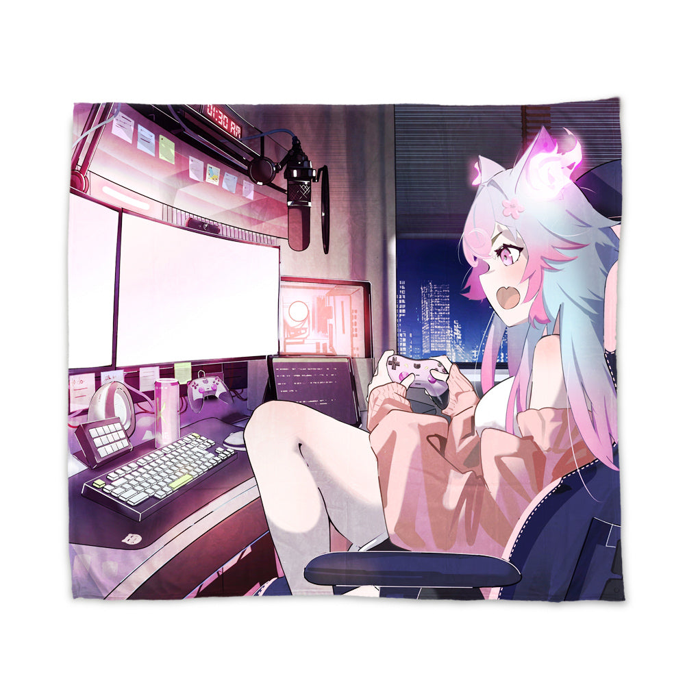 AkumaMikoVT Flashbang Gaming Blanket
