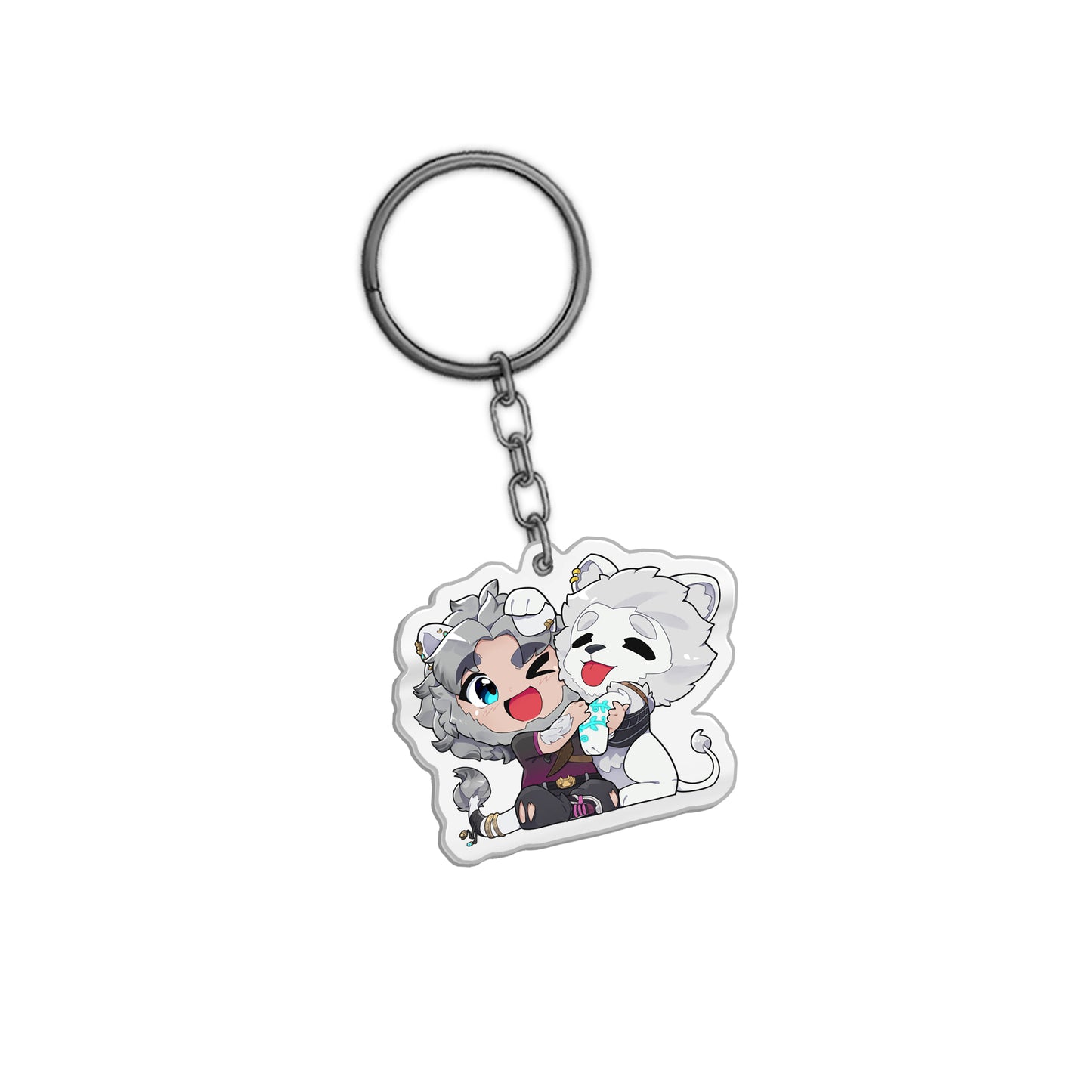 BreanuReeves Hugging keychain