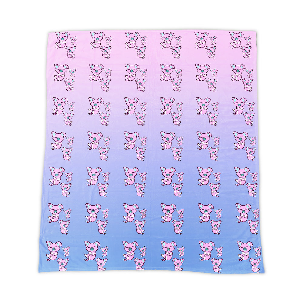 2 CassMutt "Mutt Invasion" Blanket - Sayowl