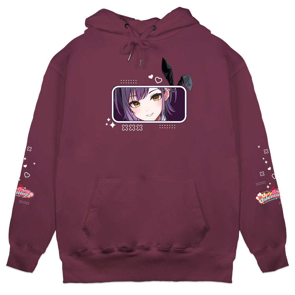 Victoria Valerie "Very Bunny Valentine's" Hoodie - Dark Pink