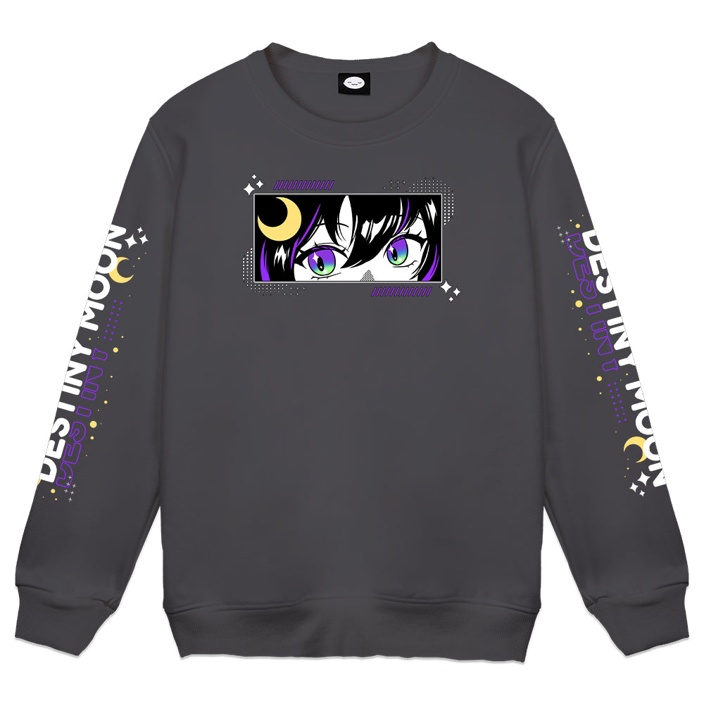 Destiny Moon Charcoal Crewneck