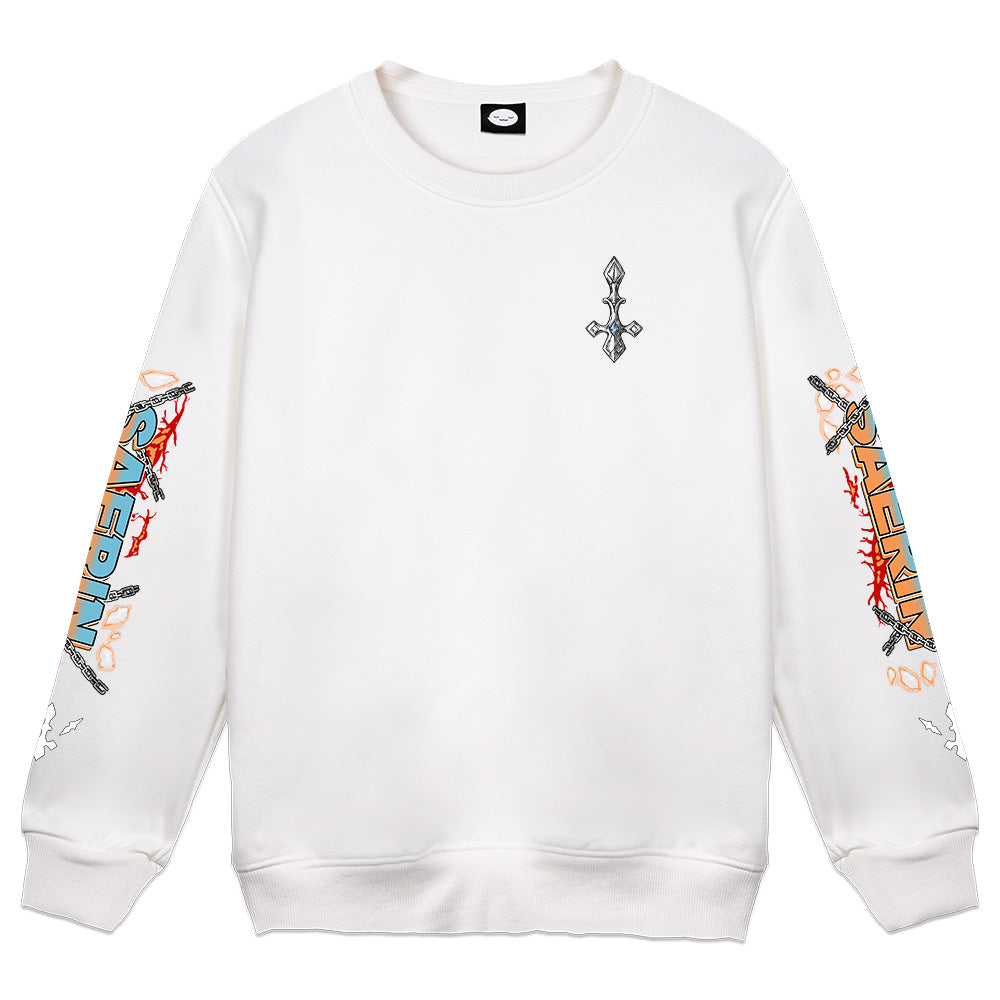 4RIN+ Hellhound Crewneck - White