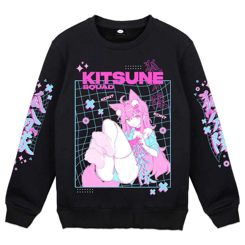 KitsuneThunder "Vaporwave V-3" Crewneck