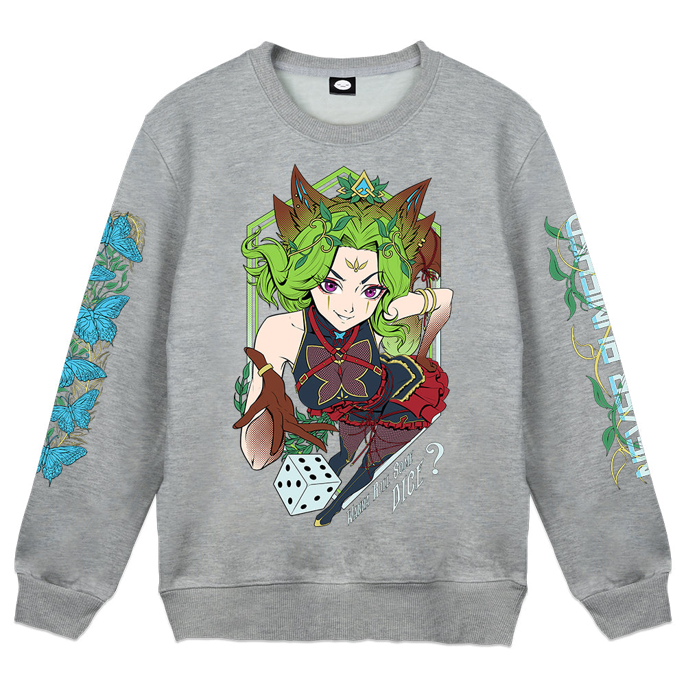 Gremlin Mae "Never Punished" Gray Crewneck