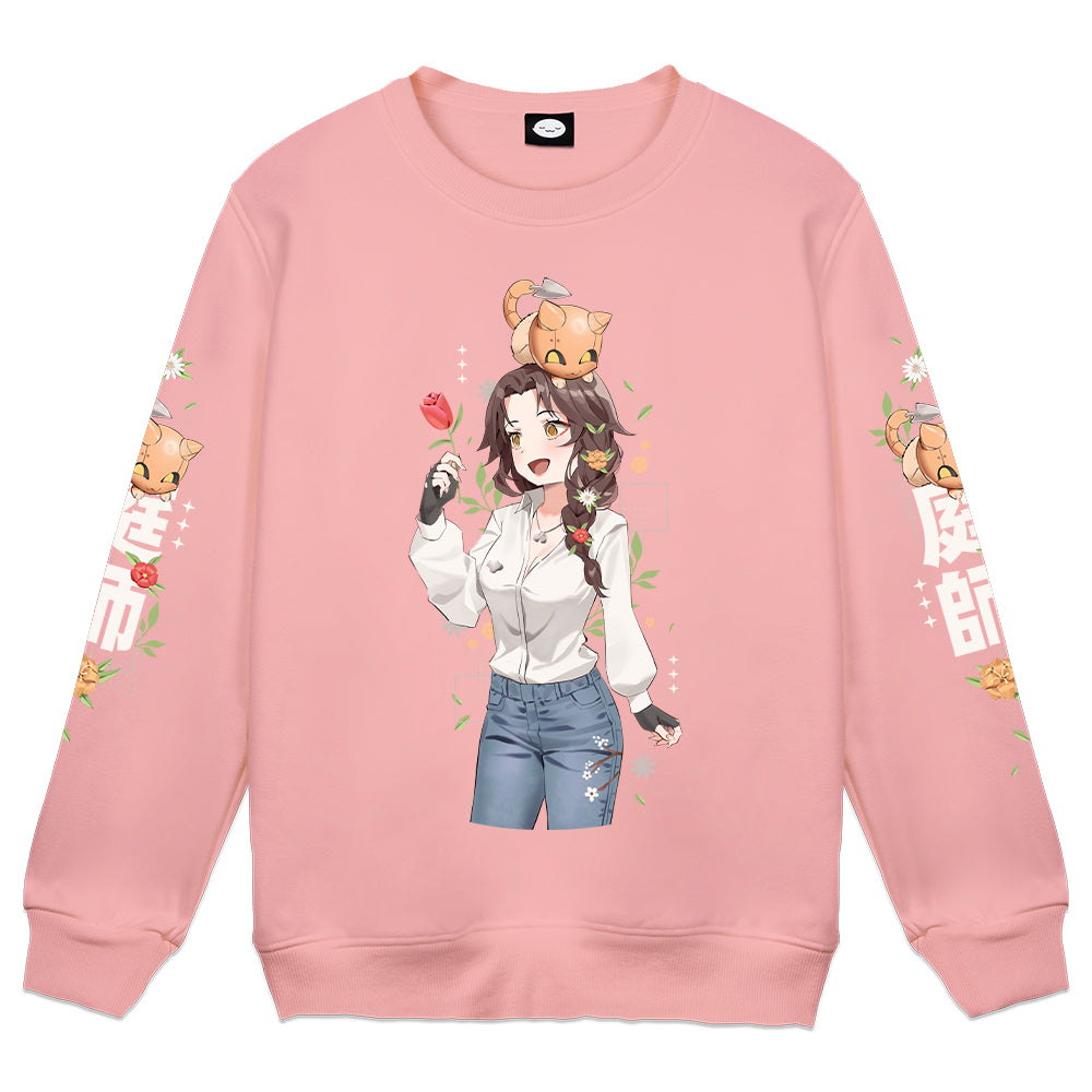 cptcamille Gardener Pink Crewneck