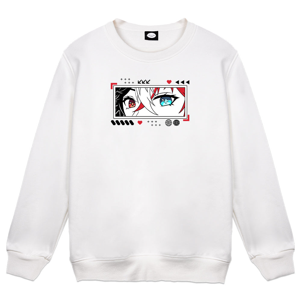 Kanenh "Techwear" Minimalist White Crewneck