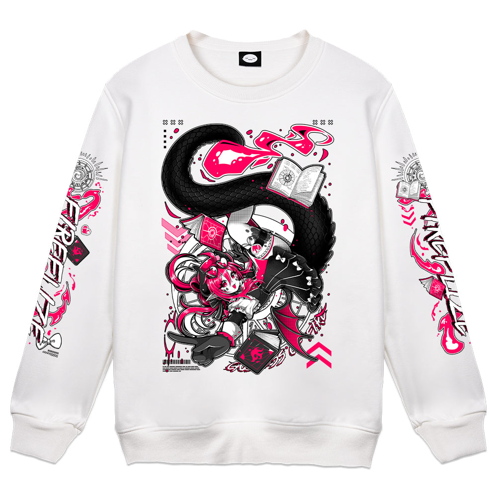 Fireflize "Pink Blaze" White Crewneck