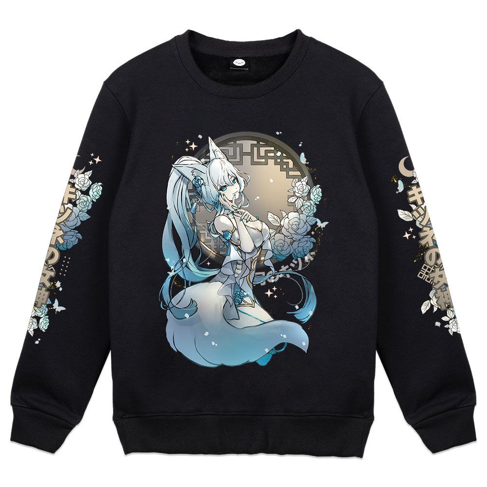 HebeCelene Moon Fox Crewneck