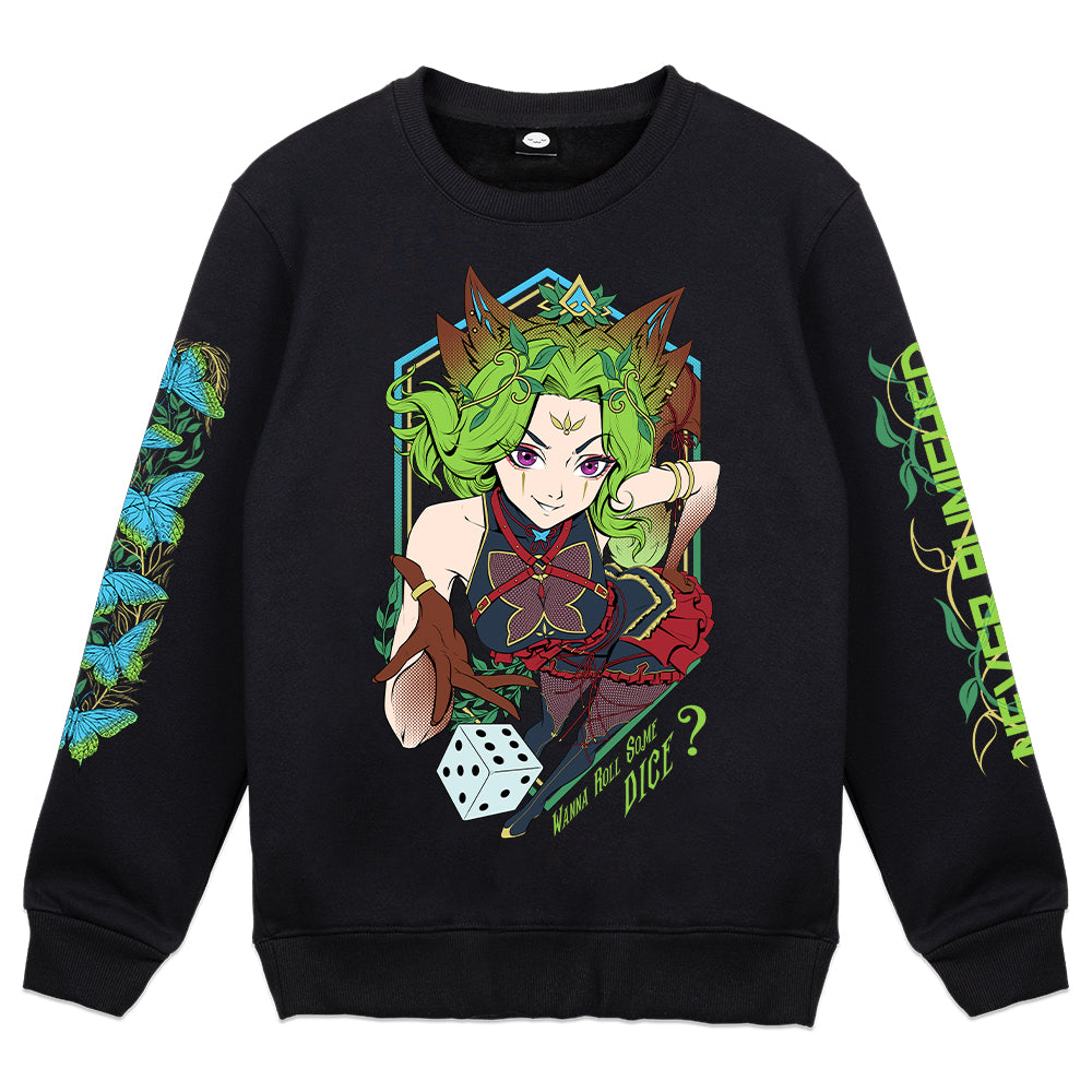 Gremlin Mae "Never Punished" Black Crewneck