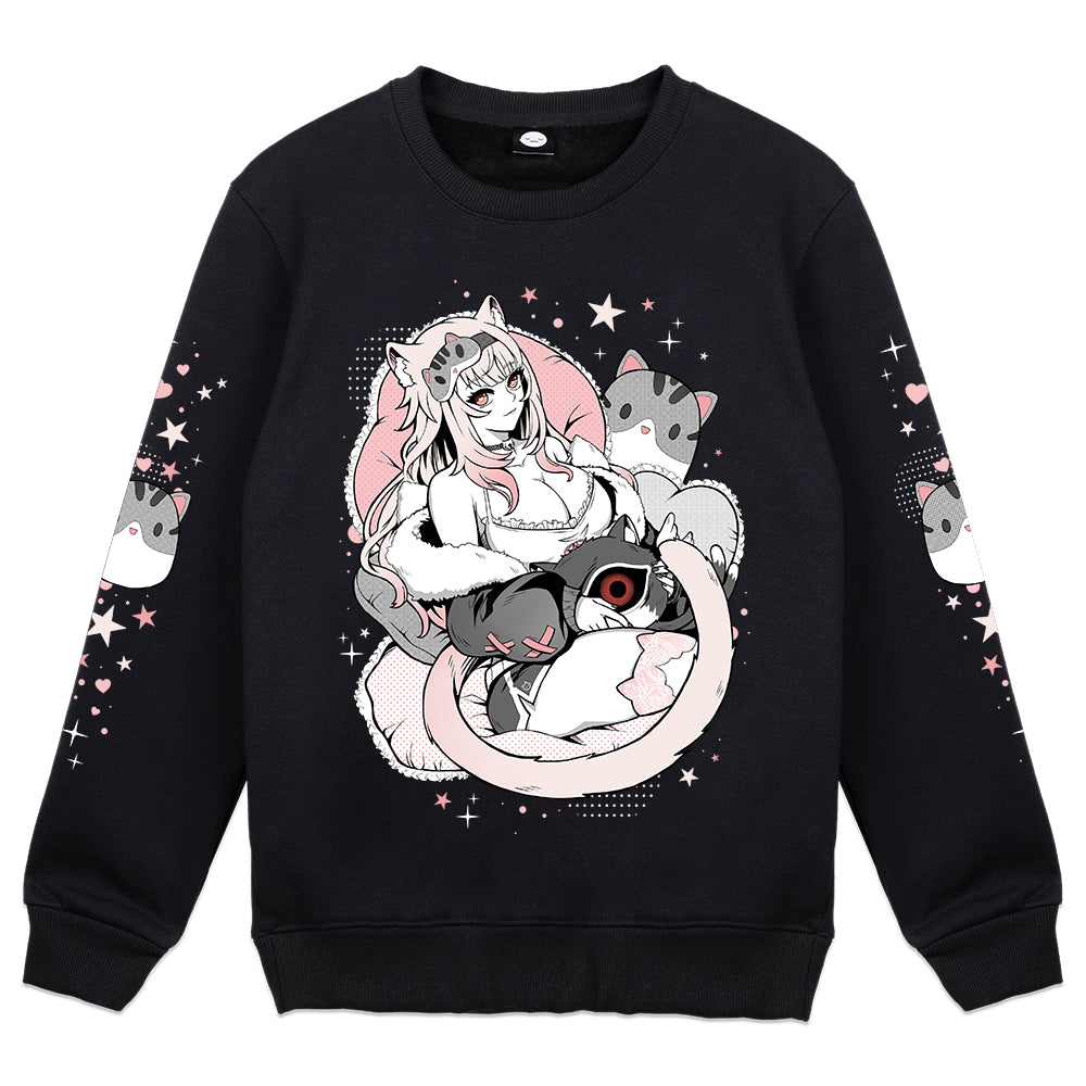 Maeowi Slumber Party Crewneck