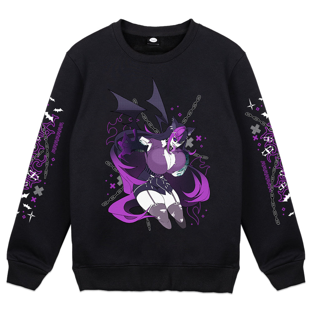 BattieChan Possessed Librarian Crewneck
