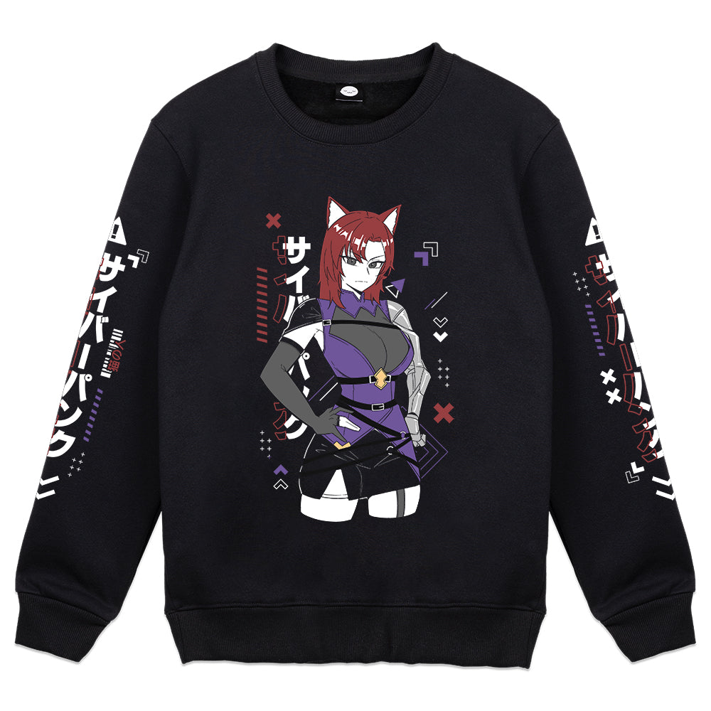 CyberCatVT CyberPunk Crewneck