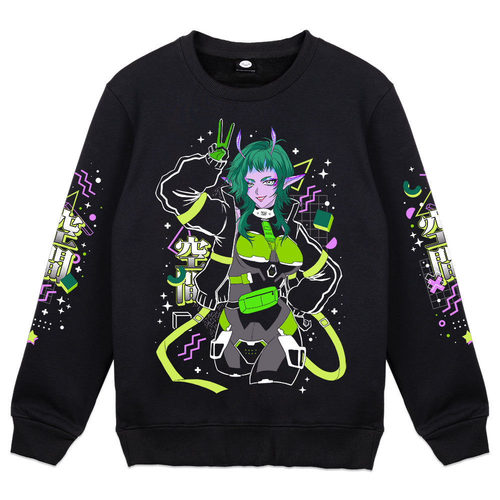 Whaffley "Space Girl Bebop" Crewneck