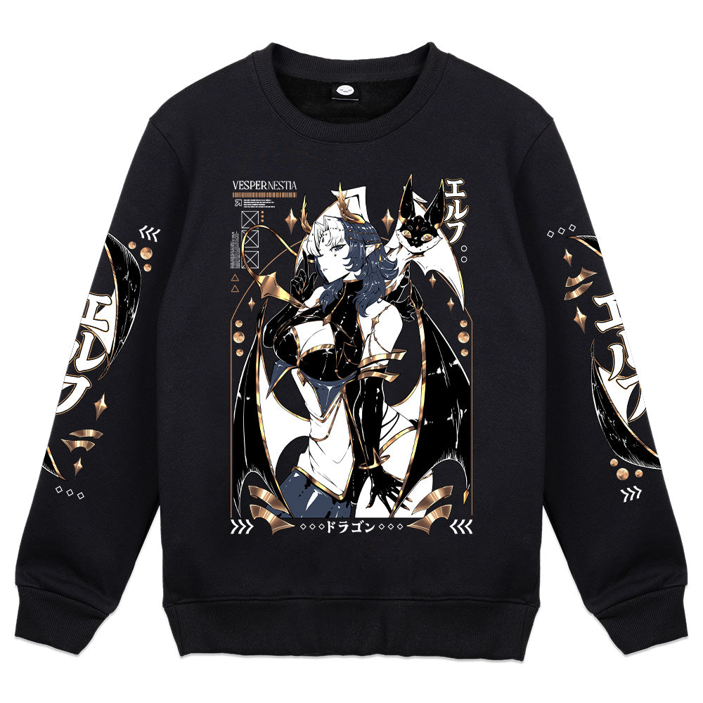 VesperNestia Celestial Dragon Elf Crewneck