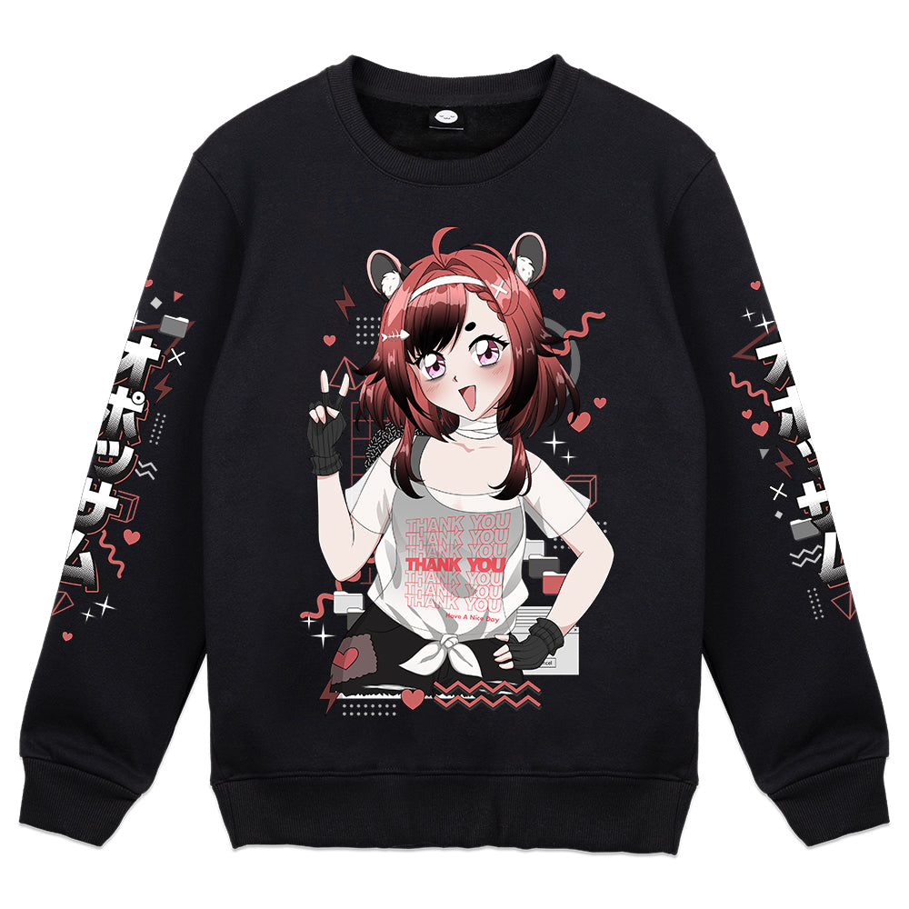 shylostconfused "Possum Power" Crewneck