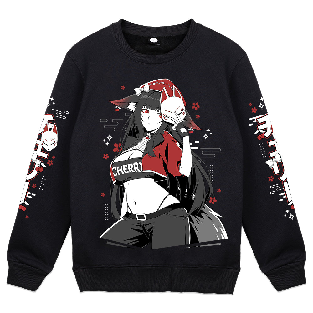 cherri_vt "Kitsune Mask" Crewneck