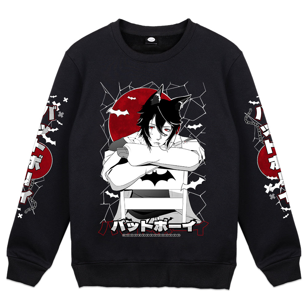 NyghtKoumori Lazy Batboy Crewneck
