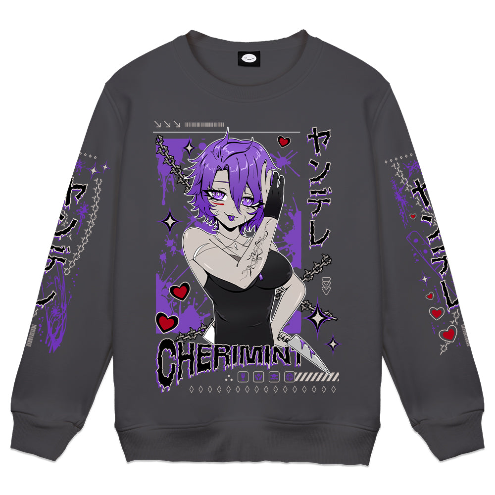 Cherimint "Knives Out" Crewneck - Charcoal
