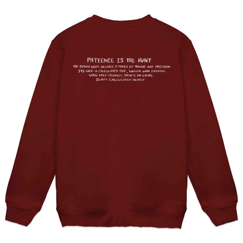 CriziMari the Red Knee Tarantula Dark Red Crewneck