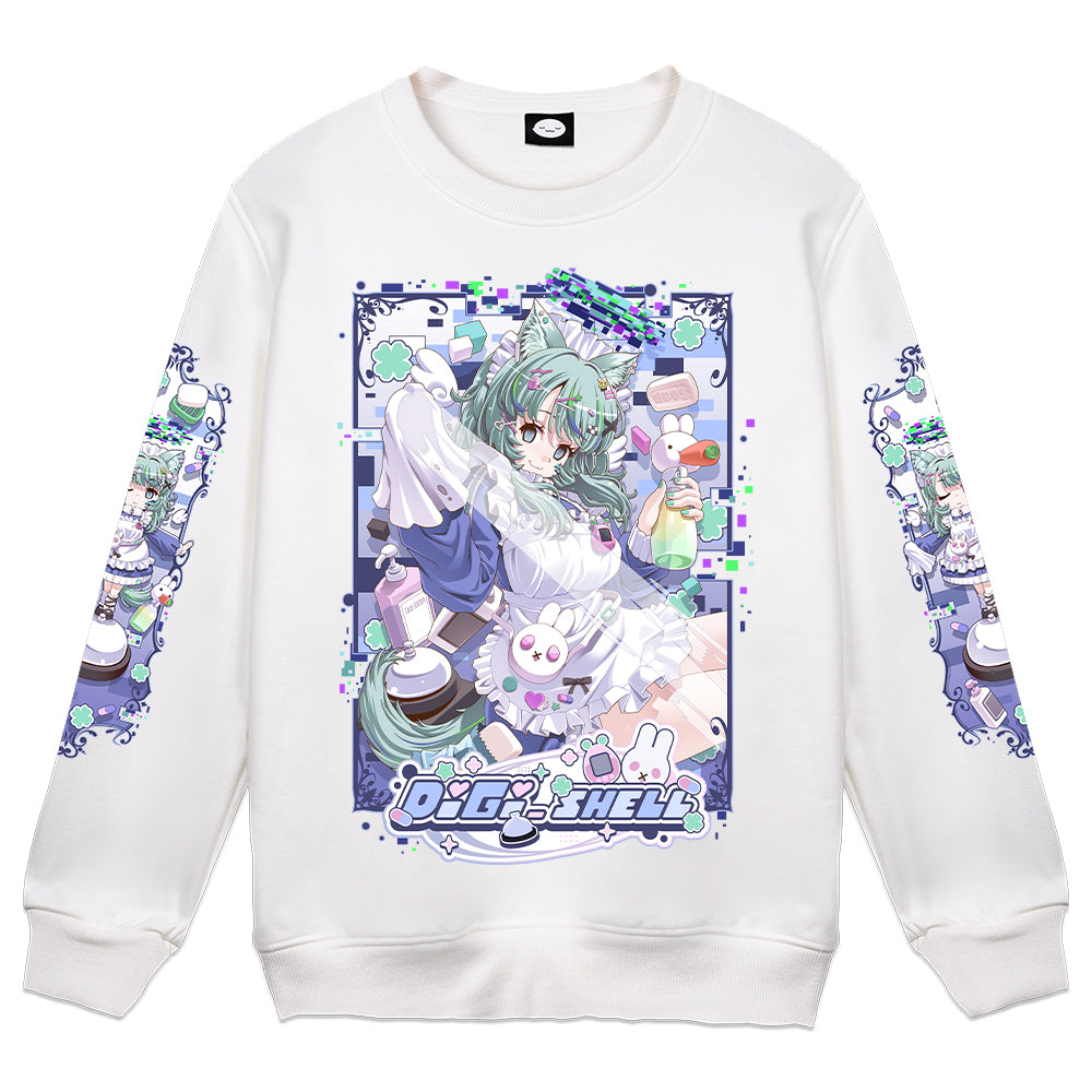 Digiko "Housekeeping" Crewneck - White