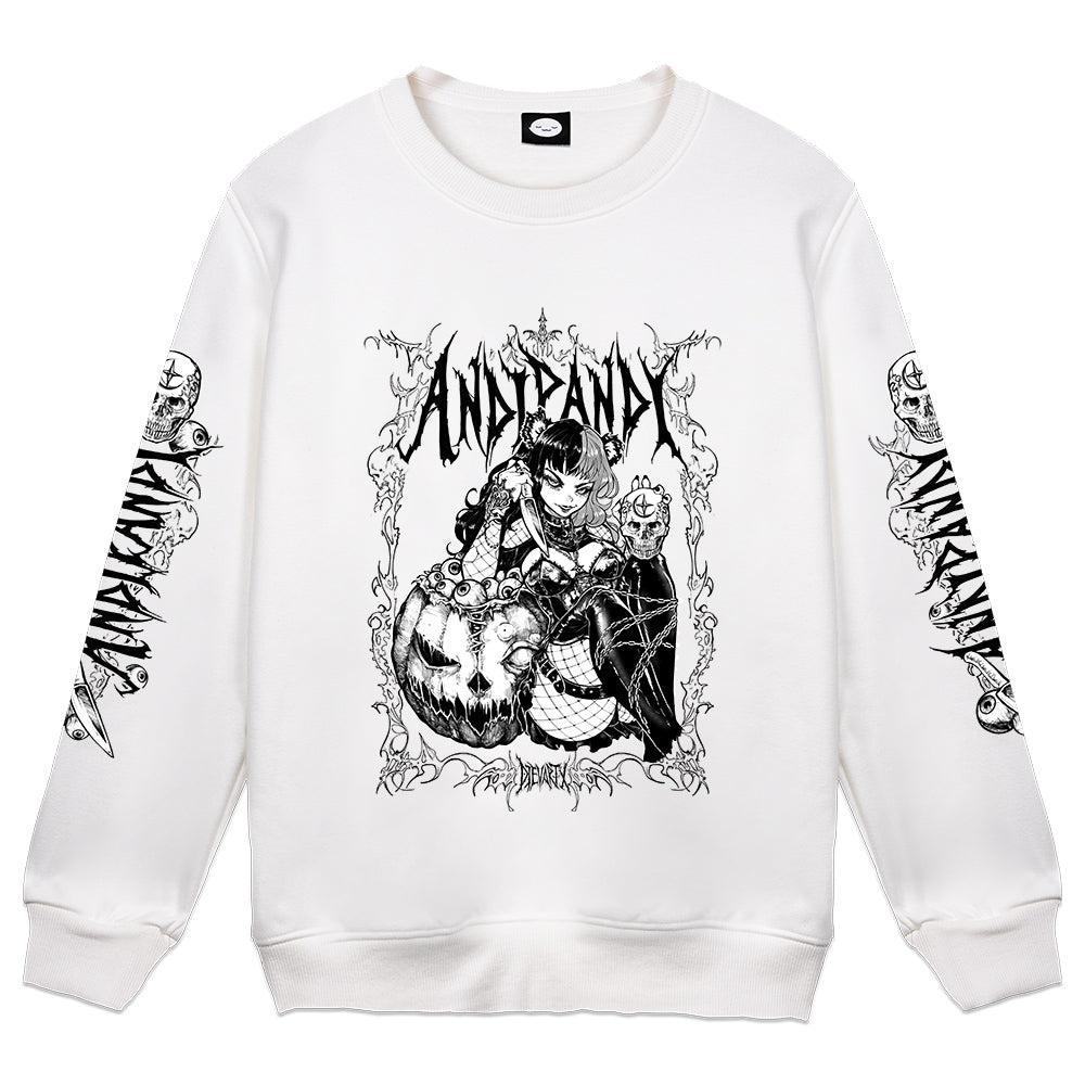 AndiPandi94 Horror White Crewneck
