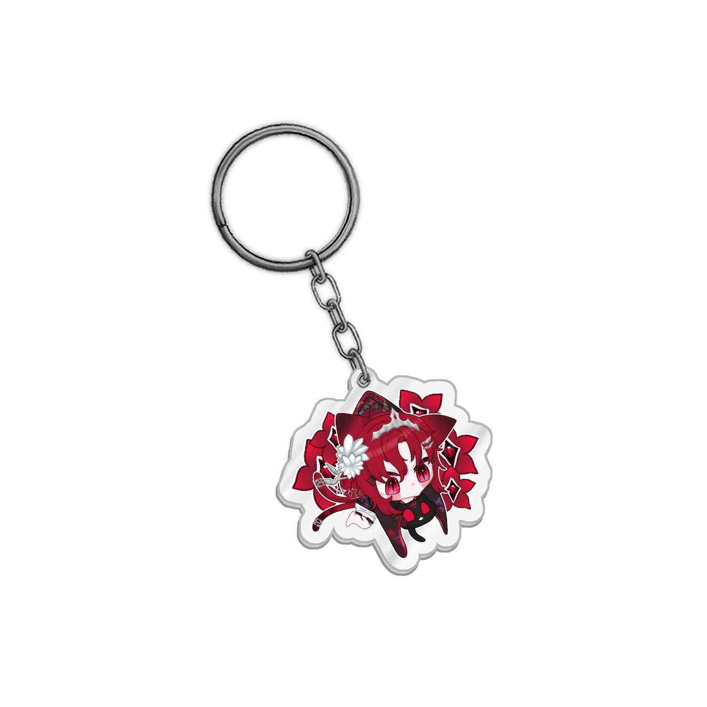 CrimsonBloodCat "Chibi Empress" Keychain