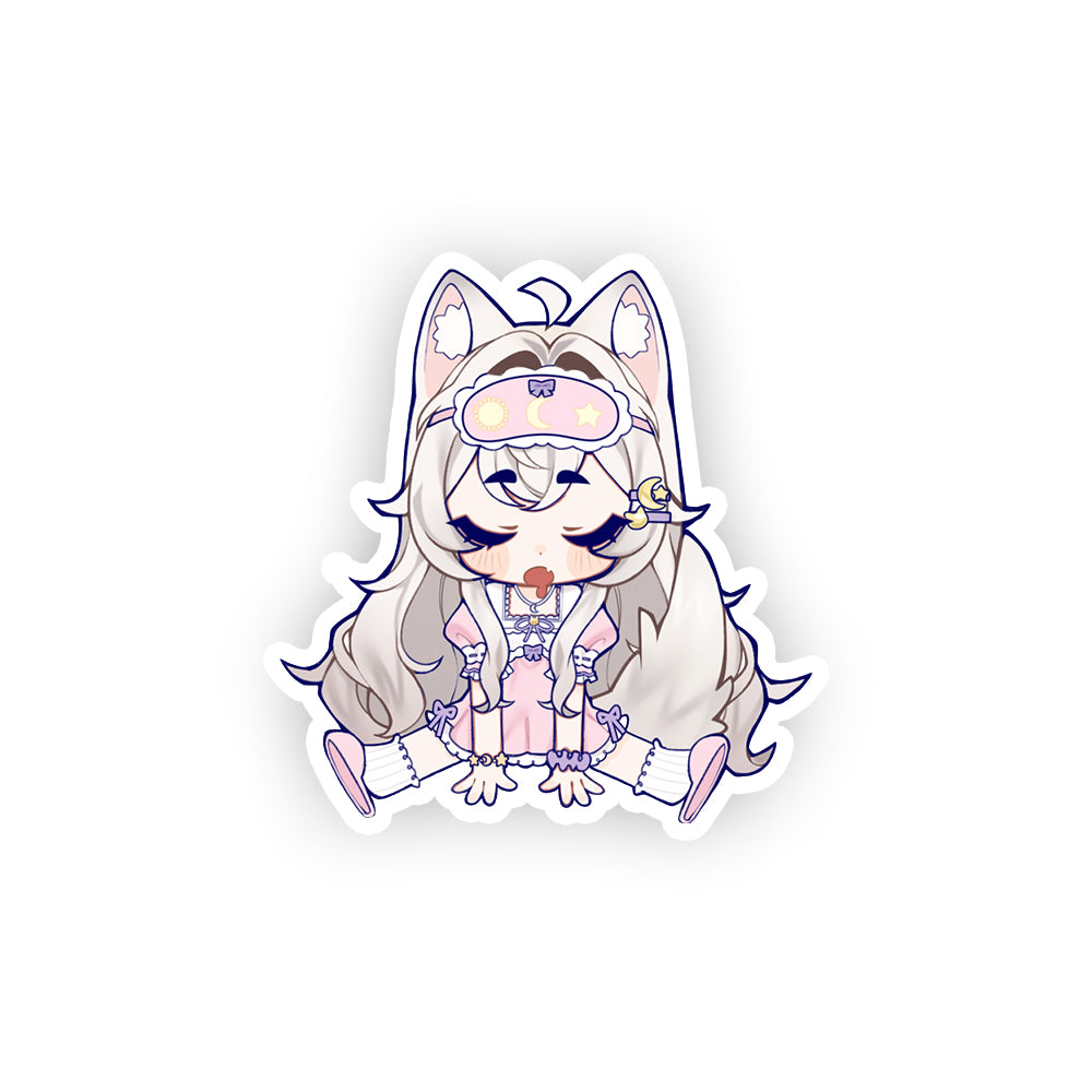 Cweamcat Sleepy Chibi Sticker