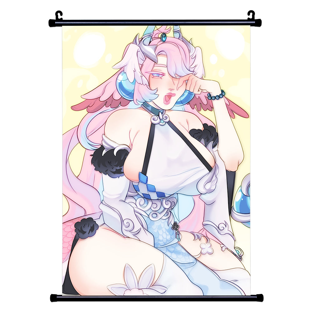 EggieWeggie Sleepy Wall Scroll