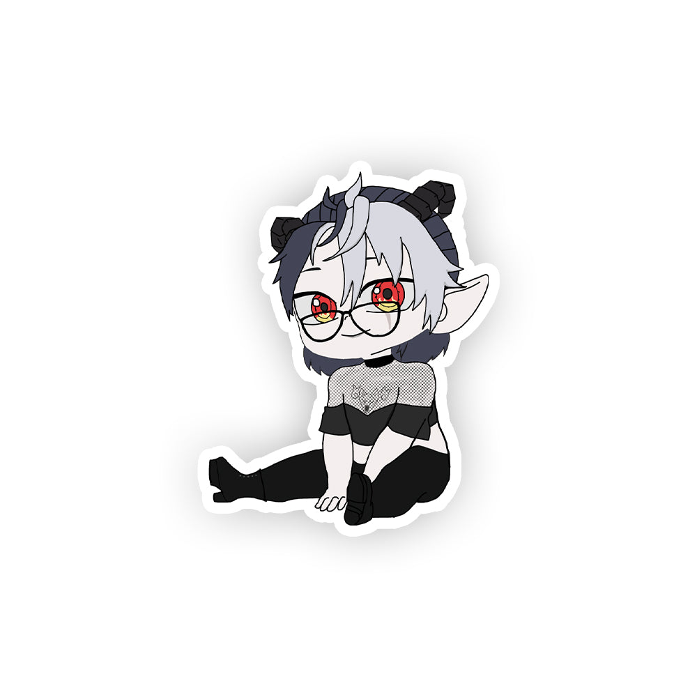 Exhausted_Snow "Chibi Goth" sticker