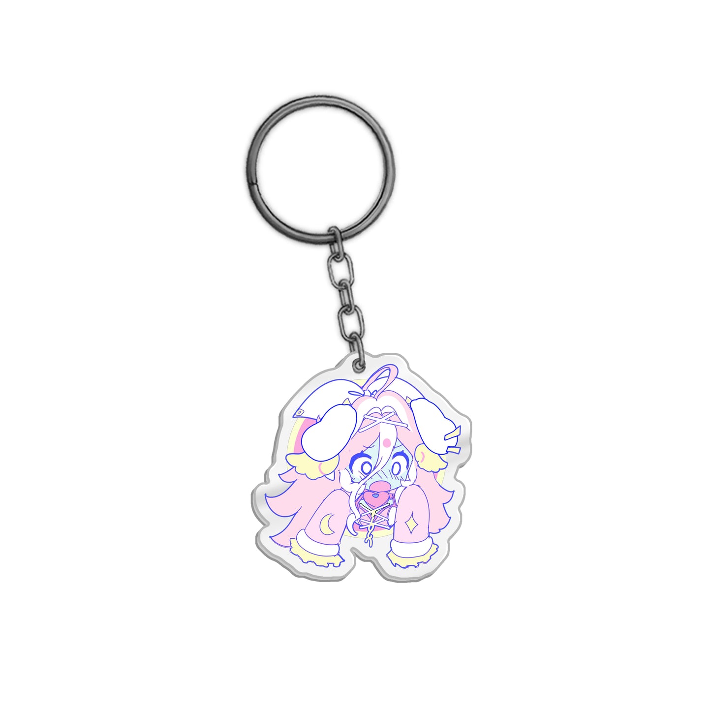 Pinkyune Surprised keychain