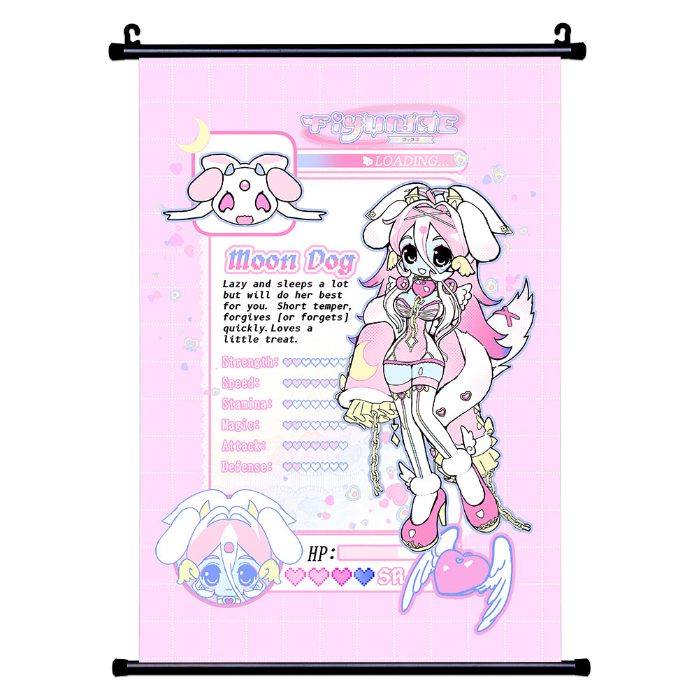 Pinkyune Stats Wallscroll