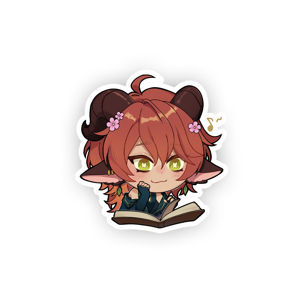 HeySolvae Bookworm Sticker