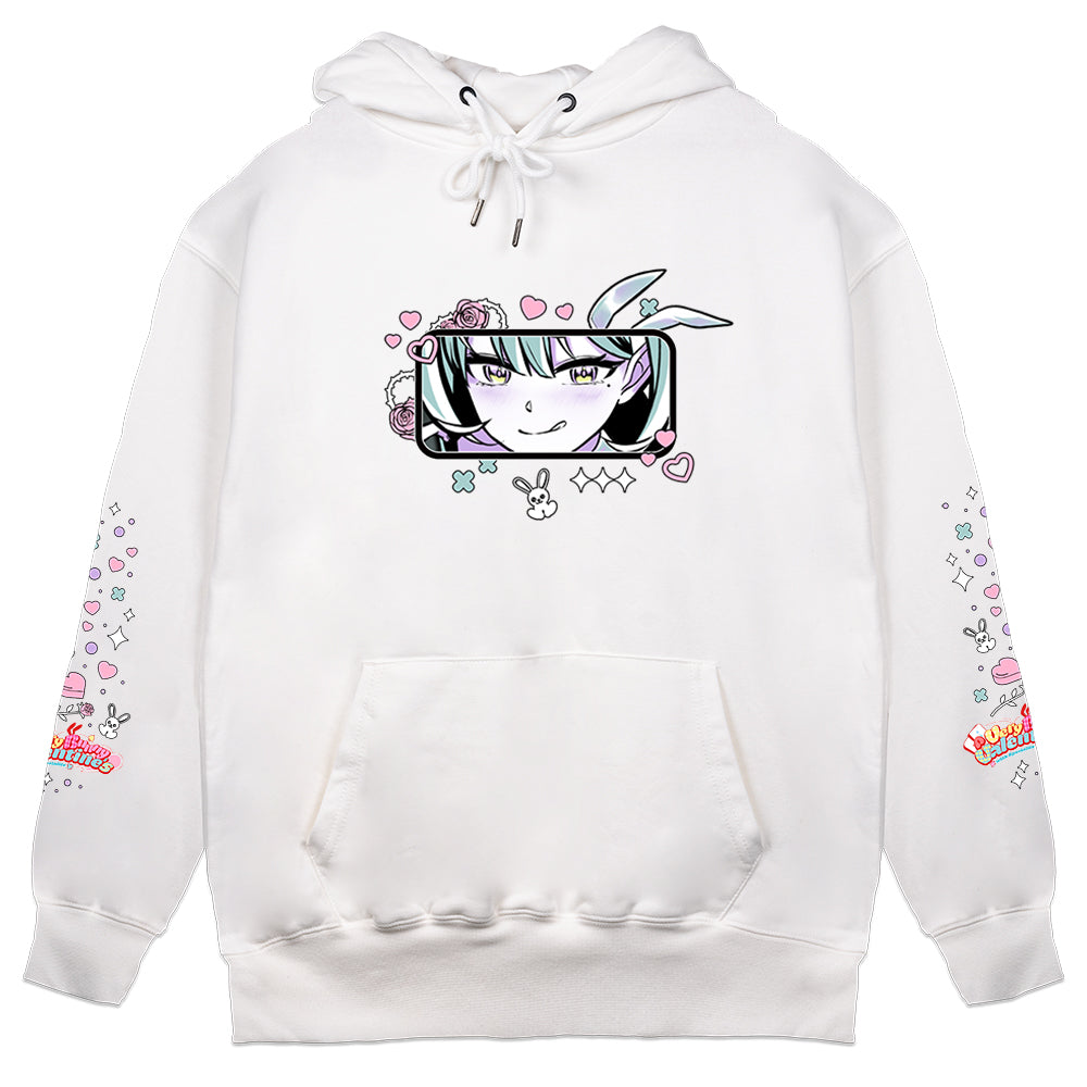 Bluebell.EVE "Very Bunny Valentine's" Hoodie - White