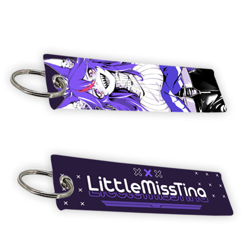 LittleMissTina Fox Girl Jet Tag Keychain